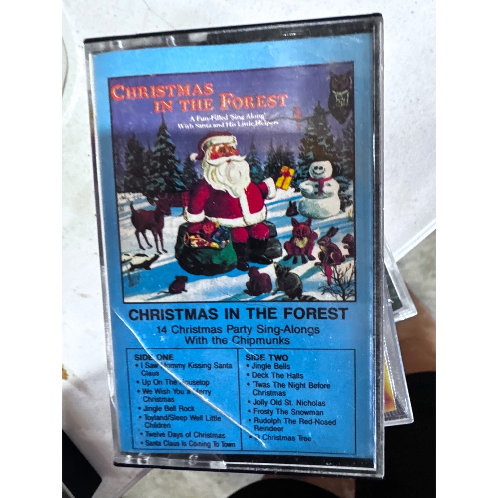 Christmas In The Forest Cassette 14 Holiday Sing-Alongs The Chipmunks Vintage